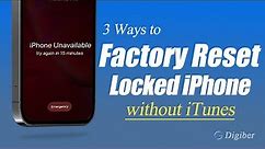 How to Factory Reset iPhone without iTunes | Remove Forgotten iPhone Passcode