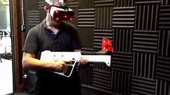 This VR gun uses haptic feedback to simulate real gunfire