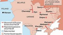 Russia’s deadly war on Ukraine explained in one map as Putin attacks on three fronts