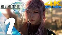 Final Fantasy XIII - Walkthrough Part 1 - Prologue [4K 60FPS]