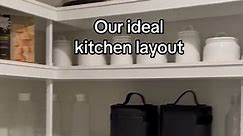 We love a galley-style kitchen 🤍 #kitchendesign #kitchenlayout #classickitchen #galleykitchen