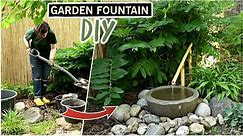 How to make a garden fountain in a day/ DIY japanese water feature