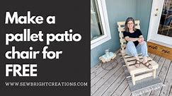 Pallet Patio Furniture | Easy Woodworking Project