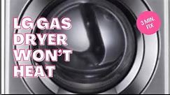 ✨ LG Gas Dryer Won’t Dry - 3 Minute RESET - FIX ✨