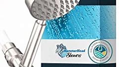ALL METAL LOW FLOW Handheld Shower Head with Hose and Brass Holder - CHROME – 1.75 GPM Water Saver Shower Head - Detachable Shower Head with Handheld – Low GPM Shower Head & 6ft Flexible Extension