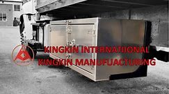 Aluminum Tool Box with Double Swing Doors #toolbox #semitruck #flatbed #USA #truck