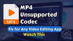 How to Fix Unsupported Video Codec MP4
