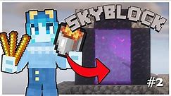 HOW to get to the NETHER in MINECRAFT SKYBLOCK 1.19! || Skyblock 2 #2