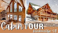 House Tour 🏔 2022 | Colorado Log Cabin Airbnb | Rustic Country Home Decor | Breckenridge, CO