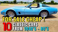 Top 10 Listings Today | Affordable Gems On Craigslist! | Classic Cars For Sale Showcase!