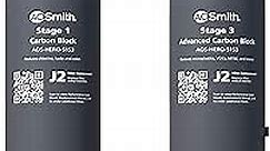 AO Smith Reverse Osmosis Water Filter Replacement Cartridges - Carbon Replacement Filters for AOS-HERO RO Filtration Systems - Reduce Chlorine & Other Contaminants from Drinking Water - AOS-HERO-S1S3