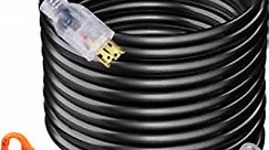 Generator Extension Cord, 25FT Extension Cord, 30AMP Extension Cord, L14-30P Extension Cord, 10/4 ETL Extension Cord, 7500W Extension Cord, 10 Gauge SJTW Extension Cord, 125/250V Extension Cord