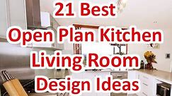 21 Best Open Plan Kitchen Living Room Design Ideas - DecoNatic