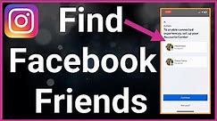 How To Find Facebook Friends On Instagram