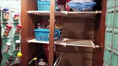RV Closet Reconfigured into Closet/Pantry