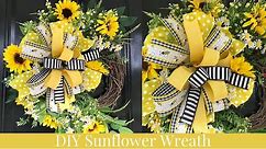 How to Make a Sunflower Wreath - DIY Summer Wreath Tutorial