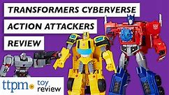 Transformers Cyberverse Action Attackers Optimus Prime, Bumblebee, and Megatron from Hasbro