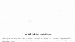 PPT - How to delete AOL Email PowerPoint Presentation, free download - ID:11037737