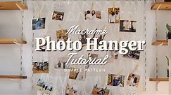Macrame Photo Hanger | Photo Wall Hanging Decor | Easy Tutorial for Beginners