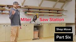 New Miter Saw Station | Custom Cabinet Shop Saw Setup. How I build cabinet boxes