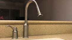 How to repair a single handle Moen kitchen faucet. Broken handle.