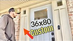 64”x80” Front entry door with Sidelights replaced with 36x80” door (CUSTOM MADE!)