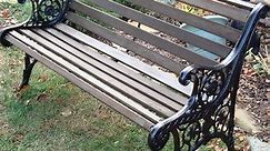 How to Restore a Wood and Cast Iron Garden Bench