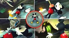 Epic Mickey All Cutscenes (Paint Path Movie) (Wii)