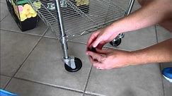 Wire Shelving Rack Assembly