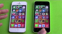 Apple iPhone 5c vs iPhone 5 Comparison