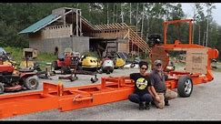 WOW..This Was A Lot Of Work...Our Homemade Sawmill Is Ready To Go. Off Grid Homesteading.