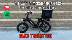 Highest Range Electric Bike? | 52v Aniioki AQ177 Pro Max Range Test | Food Delivery with DoorDash