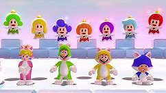 Super Mario 3D World - All Castles (4 Players)