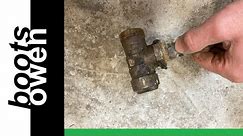Natural mains gas street valve or building tee, a look inside