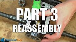 How to Rebuid a Troy-Bilt Small Frame Transmission PART 3/4 Reassembly