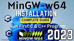 How to install MinGW w64 on Windows 11 [2023 ] | MinGW GNU Compiler | C & C++ | Compiler for C & C++
