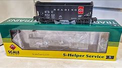 Austin's American Flyer trains is live!...a first look at a Scale trains S helper 2 bay hopper