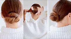 😍 How to Do Bun Hairstyle at home in 1 min