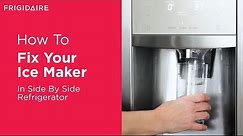What To Do If Your Side By Side Refrigerator Ice Maker Is Not Working