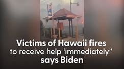 Victims of Hawaii fires to receive help 'immediately', says Biden