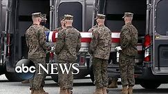 Fallen service members killed in Afghanistan arrive back in US | ABC News