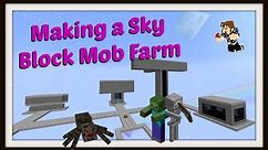 How to Make a Mob Farm in a Sky Block Modded Minecraft World