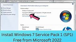 How to download Install Windows 7 Service Pack 1 (SP1) official free | #microsoft #windows7