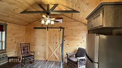 Inside a COZY log cabin modular home! Such a cool way to live! New House Tour