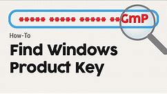 How to Find Windows Product Key from Command Prompt / Registry