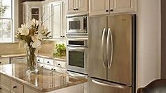 32 Kitchen Cabinets Around Refrigerator For More Storage Space