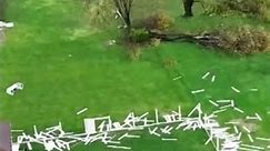 Drone footage shows damage after tornado hits Kentucky