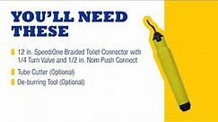 How to Connect a Toilet Using a BrassCraft® One-Piece Water Supply
