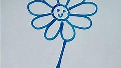 How to draw cartoon flowers 🌺 #howtodraw #kidsdrawing #shortvideo @PalakEducationArts