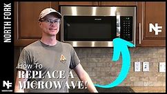 How To Install A Built In Over The Range Microwave!